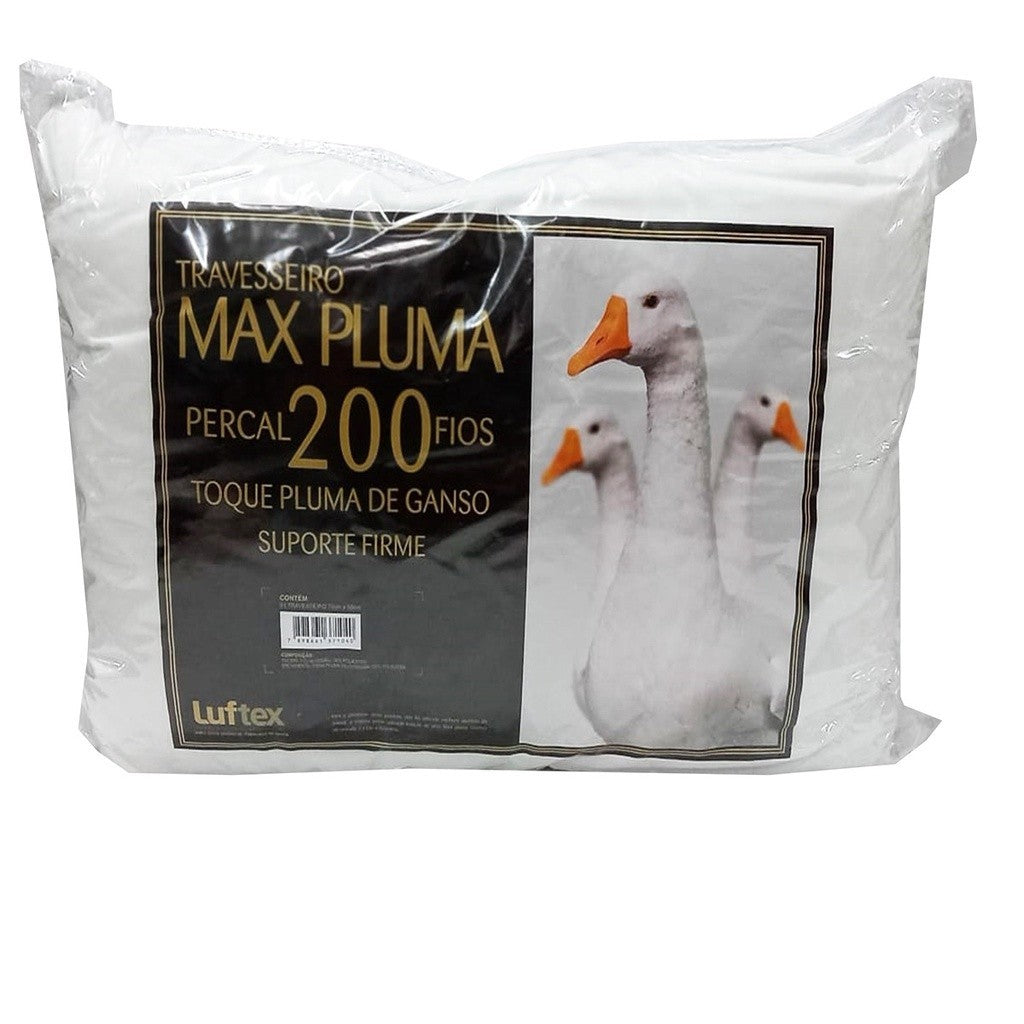 Travesseiro 100% Pluma De Ganso 50x70 - Compre 1 leve 2